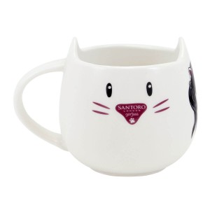 Tasse mit Untertasse Gorjuss Ruby wild Grau aus Keramik Untersetzer...