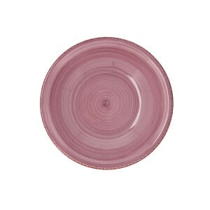 Suppenteller Quid Vita Peoni aus Keramik Rosa Ø 21,5 cm (12 Stück) ...