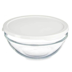 Runde Lunchbox mit Deckel Pasabahce Chefs Weiß 1,7 L 21 x 9 x 21 cm...