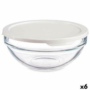 Runde Lunchbox mit Deckel Pasabahce Chefs Weiß 595 ml 14 x 6,3 x 14...