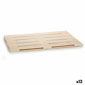 Tablett für Snacks Braun Holz 40 x 2 x 60 cm (12 Stück) |  Geschirr...