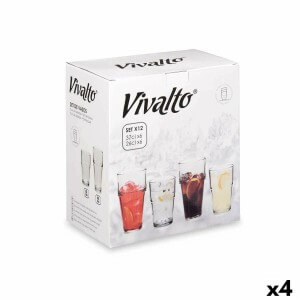Gläserset Vivalto S12176/BHA Durchsichtig Glas 260 ml 370 ml (4 Stü...