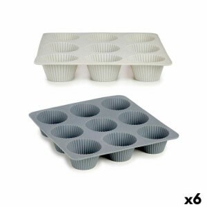 Muffinform Kinvara HH421 Hellgrau Dunkelgrau 22 x 3 x 22 cm Muffins...