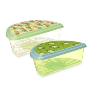 Lunchbox Leknes TP581-2 Kunststoff Ananas Kiwi 23 x 8 x 13 cm Obst ...