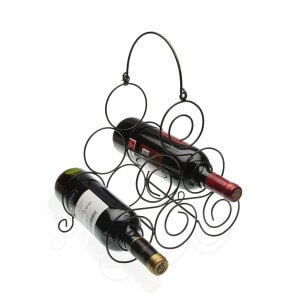 Range Bouteilles Versa Métal (27,5 x 32 x 16,5 cm) |  Porte-bouteil...