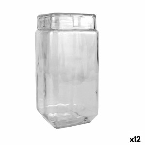 Topf La Mediterránea Glas 2,2 L 11 x 11 x 22,5 cm karriert (12 Stüc...