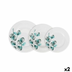 Geschirr-Set La Mediterránea Imagine kreisförmig 18 Stücke (2 Stück...