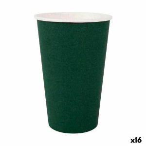 Gläserset Algon Einwegartikel Pappe grün 7 Stücke 450 ml (16 Stück)...