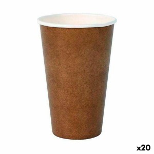 Gläserset Algon Einwegartikel Pappe Kraftpapier 10 Stücke 350 ml (2...