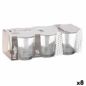 Gläserset Vivalto 79064 Durchsichtig Glas Punkte 265 ml (8 Stück) |...
