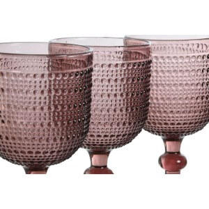 Gläsersatz Home ESPRIT Rosa Kristall 325 ml (6 Stück) |  Gläser und...