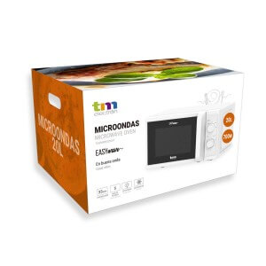 Mikrowelle mit Grill TM Electron Weiß 700 W 20 L |  Mikrowellenherd...