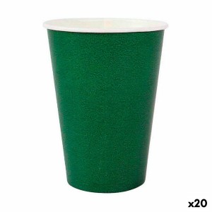 Gläserset Algon Einwegartikel Pappe grün 20 Stücke 220 ml (20 Stück...