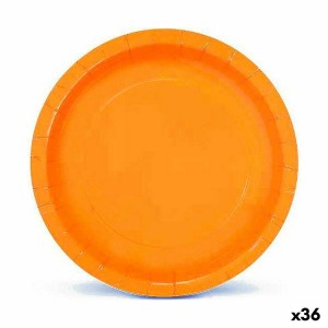 Geschirr-Set Algon Einwegartikel 20 cm Pappe Gelb 10 Stücke (36 Stü...