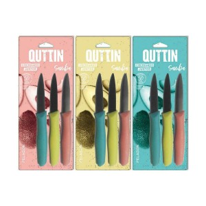 Messerset Quttin Samba 3 Stücke 19,5 x 2 x 1 cm (12 Stück) |  Messe...