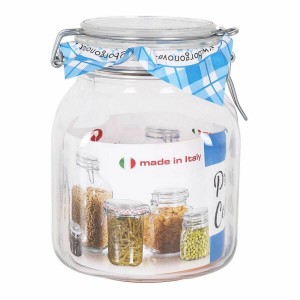Glasgefäß Borgonovo 33211 Luftdicht Durchsichtig 1,7 L 12 x 12 x 17...