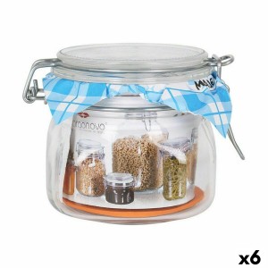 Topf Borgonovo 500 ml 10,5 x 10,5 x 10 cm (6 Stück) |  Brotdosen, L...