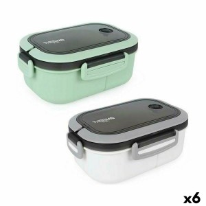 Lunchbox hermetisch ThermoSport 6 Fächer rechteckig 21 x 15 x 9 cm ...