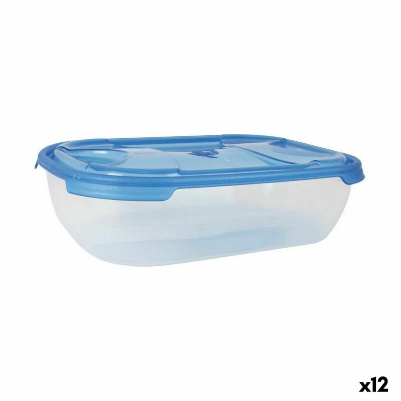 Lunchbox-Set Tontarelli Nuvola 1,15 L Blau rechteckig 3 Stücke (12 ... Lunchbox-Set Tontarelli Nuvola 1,15 L Blau rechteckig 3 Stücke (12 ...