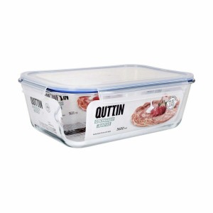 Lunchbox hermetisch Quttin Durchsichtig rechteckig 5,6 L (4 Stück) ...