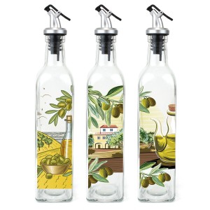 Ölfläschchen Anna Weinverschluss Glas 500 ml (12 Stück) |  Gewürzst...