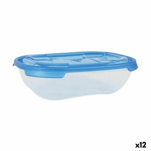 Lunchbox-Set Tontarelli Nuvola 500 ml Blau rechteckig 4 Stücke (12 ...
