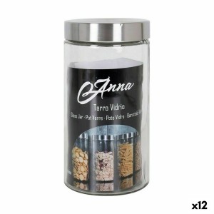 Topf Anna 1,7 L Glas Stahl 11 x 11 x 22 cm (12 Stück) |  Brotdosen,...