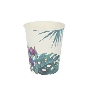 Gläserset Algon Einwegartikel Pappe Tropical 10 Stücke 250 ml (24 S...