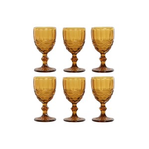 Gläsersatz Home ESPRIT Bernstein Kristall 240 ml (6 Stück) |  Gläse...