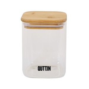 Lebensmittelbehälter Quttin Bambus Borosilikatglas 480 ml (12 Stück...
