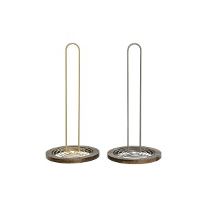 Küchenpapierrollenhalterung Home ESPRIT Beige Grau Dunkelbraun Meta...