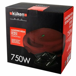 Sandwichmaker Küken 33790 Rot 750 W |  Sandwich-Toaster   | Chef Up