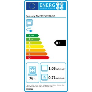 Pyrolytherd Samsung NV7B5750TDK/U1 3950 w 76 L |  Öfen   | Chef Up