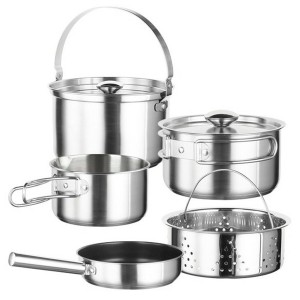 Topfset Inoxibar KAMPING 61117 Stahl 7 Stücke |  Töpfe   | Chef Up