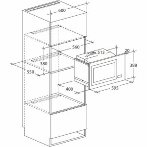 Mikrowelle Rosieres RMG28DF 900 W 28 L |  Mikrowellenherde   | Chef Up