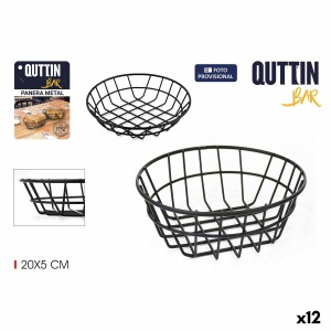 Brotkorb Quttin Metall kreisförmig 20 x 5 cm 4 mm (12 Stück) |  Küc...