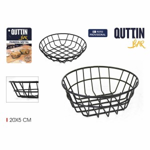 Brotkorb Quttin Metall kreisförmig 20 x 5 cm 4 mm (12 Stück) |  Küc...