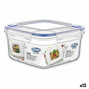 Lunchbox hermetisch Dem 1,5 L 18 x 18 x 10 cm (12 Stück) |  Brotdos...