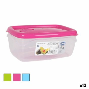 Lunchbox hermetisch Dem rechteckig 22,5 x 15,5 x 9,5 cm (12 Stück) ...