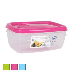 Lunchbox hermetisch Dem rechteckig 22,5 x 15,5 x 9,5 cm (12 Stück) ...