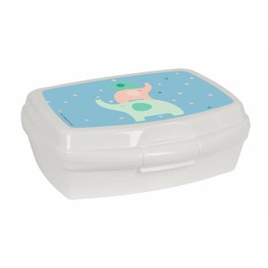 Brotdose für Sandwiches Safta Elefantes Minze Polyurethan 17 x 6 x ...