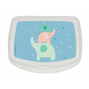 Brotdose für Sandwiches Safta Elefantes Minze Polyurethan 17 x 6 x ...