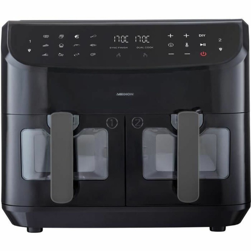 Heißluftfritteuse Medion LIFE P20 Schwarz 2600 W 8,7 l | Fritteuse... Heißluftfritteuse Medion LIFE P20 Schwarz 2600 W 8,7 l | Fritteuse...