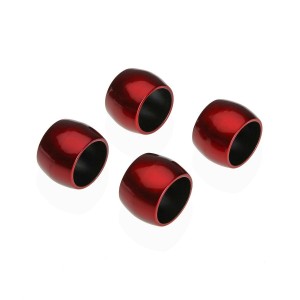 Serviettenring Versa Rot Polypropylen 4,7 x 3,2 x 4,7 cm 4 Stücke |...