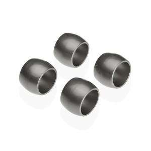 Serviettenring Versa Silberfarben Polypropylen 4,7 x 3,2 x 4,7 cm 4...