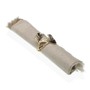 Serviettenring Versa Gold Metall Zinklegierung 4 x 4,5 x 5,5 cm |  ...