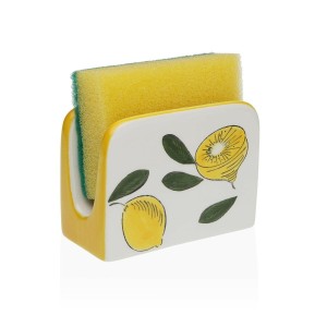 Serviettenring Versa aus Keramik 5 x 8 x 11 cm Zitronengelb |  Weit...