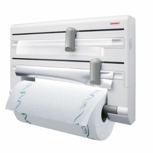 Küchenpapierrollenhalterung Leifheit 25703 Weiß Weiß/Grau Kunststof...