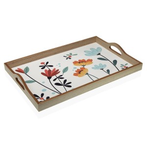 Schale Versa Selene Holz MDF 30 x 5 x 45 cm Blomster |  Geschirr, T...