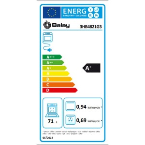 Herd Balay 3HB4821G3 3600 W 71 L |  Öfen   | Chef Up